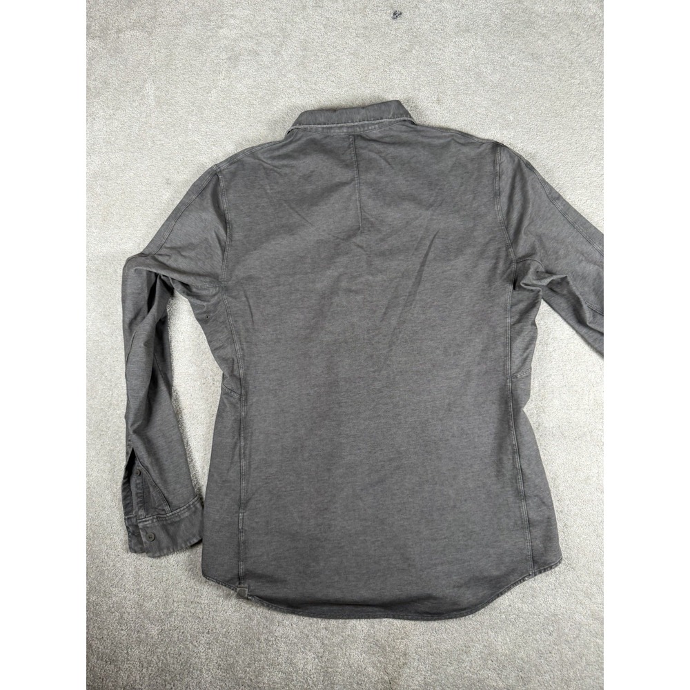 Lululemon Shirt Men M* (40") Gray Commission L/S Button Stretch Live In Practice - Picture 8 of 12